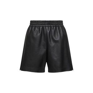 Gucci Men Black Lambskin Bermuda Shorts